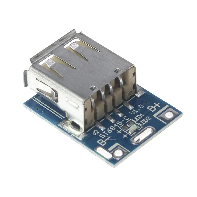 ماژول شارژ و دشارژ باتری لیتیومی T6845 میکرو یو اس بی (Micro USB)