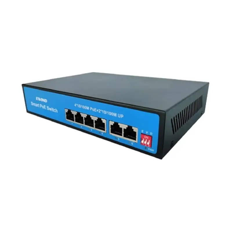 سوئیچ شبکه 4 پورت POE مدل EW-S1806CF-AP