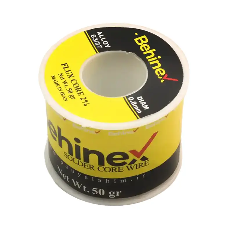 سیم لحیم 0.8 میلی‌ متر 50 گرم بهینکس Behinex
