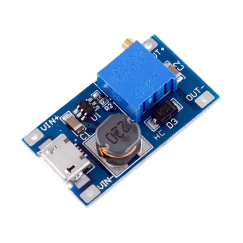 ماژول افزاینده ولتاژ 2 آمپر MT3608 تا 28 ولت