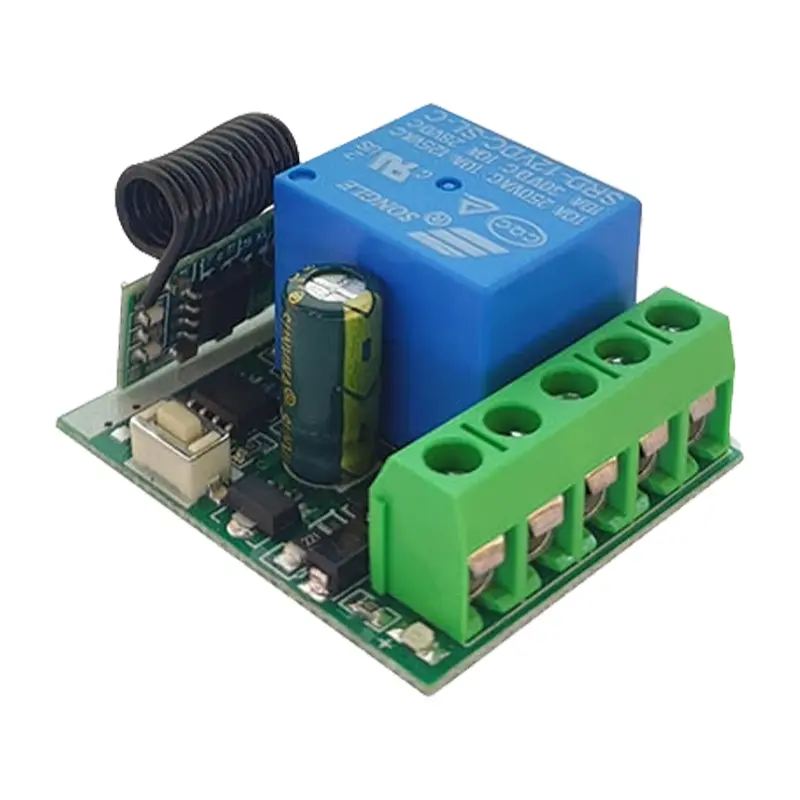 گیرنده تک کاناله 433MHz رادیویی 12ولت بدون ریموت