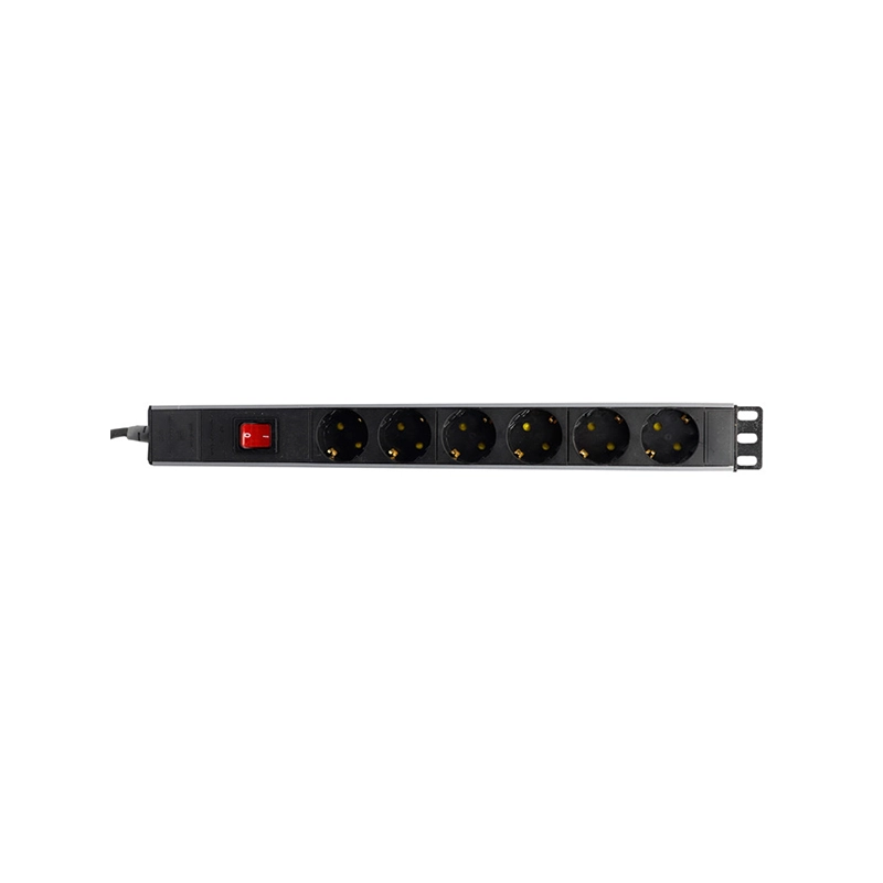 چند راهی 6 خانه ارت دار پارت الکتریک PE2253 Rack Mount با کابل 1.8 متری