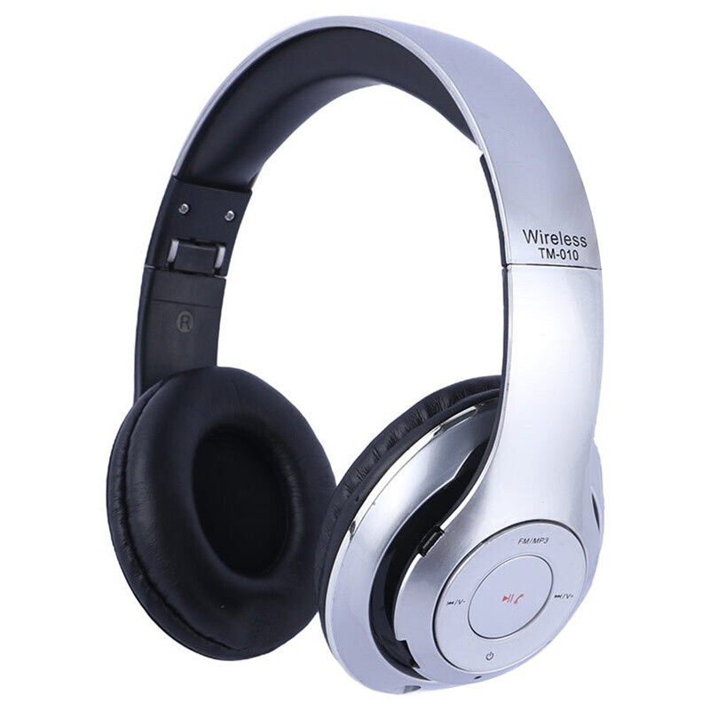 هدفون بلوتوثی TM-010  TM-003 رنگ نقره ای