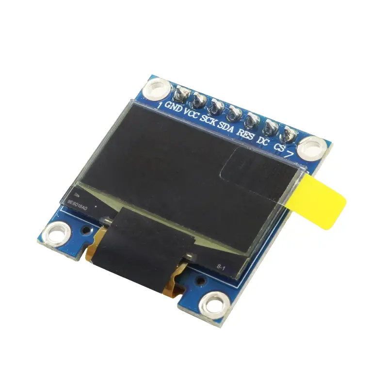 ماژول OLED 0.96 SPI دو رنگ آبی و زرد 0.96 اینچی با رزولوشن 128×64