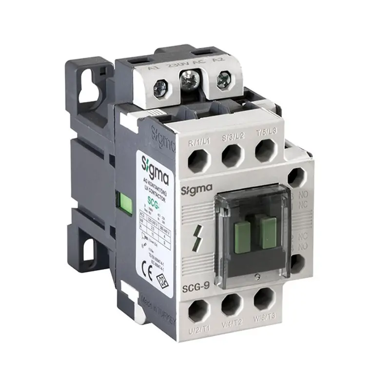 کنتاکتور 9 آمپر سیگما Sigma SCG-9 230VAC 4KW (1NO+1NC)