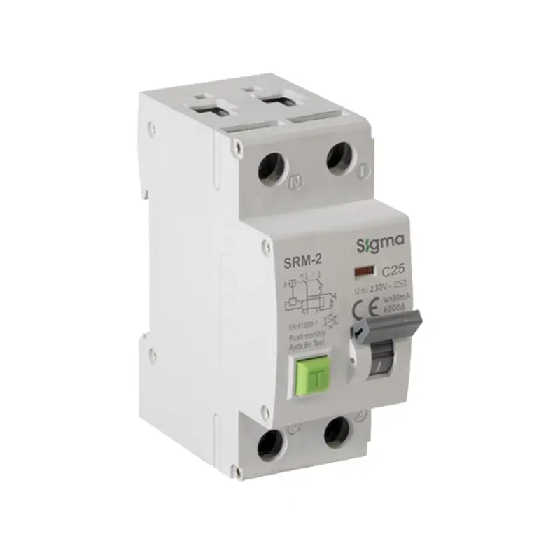محافظ جان ترکیبی 2 پل 25 آمپر سیگما RCBO 1P+N Sigma SRM-2