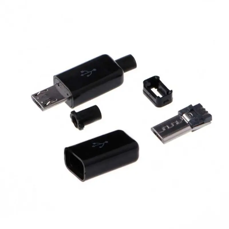 کانکتور Micro USB نری کاوردار مشکی اندرویدی