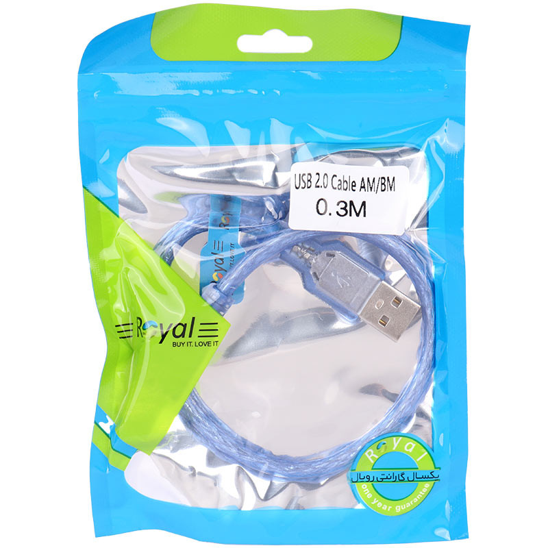 کابل پرینتر رویال طول 30 سانتی متر