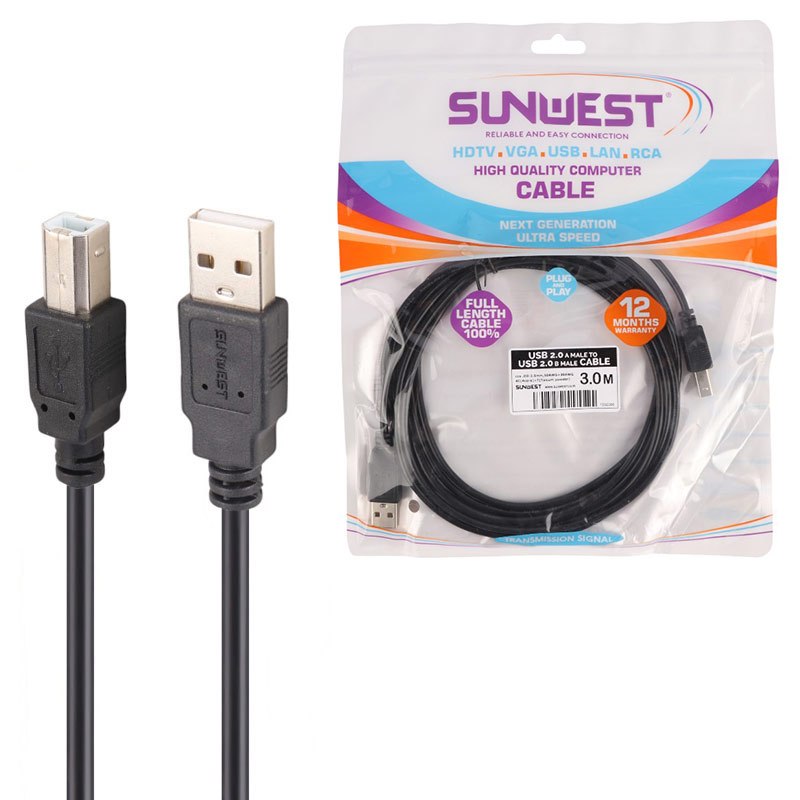 کابل پرینتر سان وست طول 3 متر