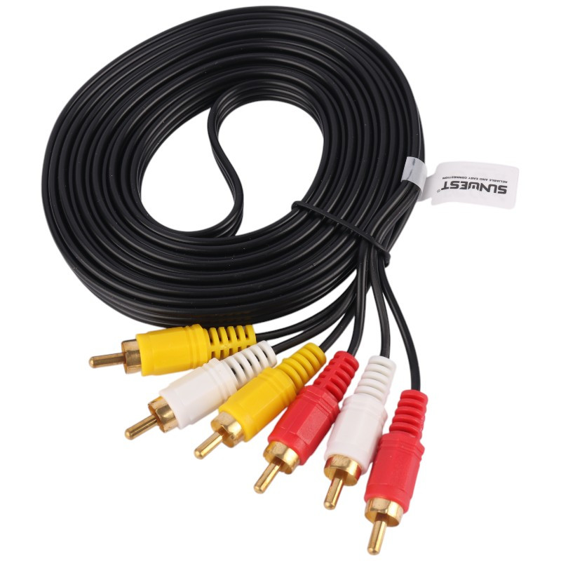 کابل 3 به 3 Sunwest AV RCA 3m