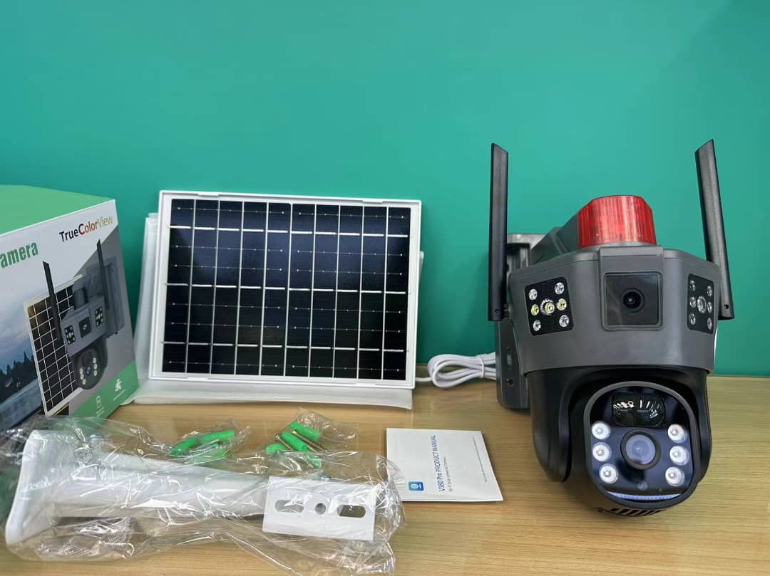 دوربین چرخشی خورشیدی سیمکارتی دو لنز مدل TD36 OKAMPRO (مشکی)